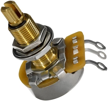 Потенциометр 500кОм для электрогитары DIMARZIO EP1201L 500K LONG SHAFT CUSTOM TAPER POTENTIOMETER