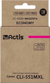 Картридж ACTIS для Canon CLI-551MXL Magenta (KC-551M)