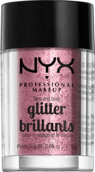 Brokat NYX Professional Makeup Face & Body Glitter 02 Rose 2,5 g (0800897846749)