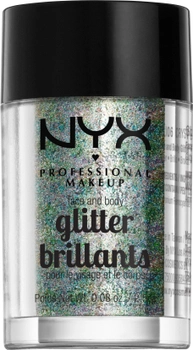 Brokat NYX Professional Makeup Face & Body Glitter 06 Crystal 2,5 g (0800897846787)