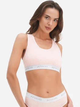 Спортивный бюстгальтер Apriori Sport Фламинго AU-0310013 XL Светло-розовый (ROZ6400038991)