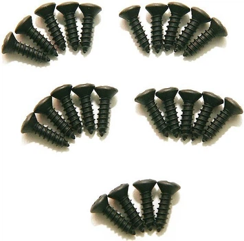 Набор шурупов-саморезов DIMARZIO GH1000BK PICKGUARD / BACKPLATE SCREWS - SET OF 24 (BLACK)