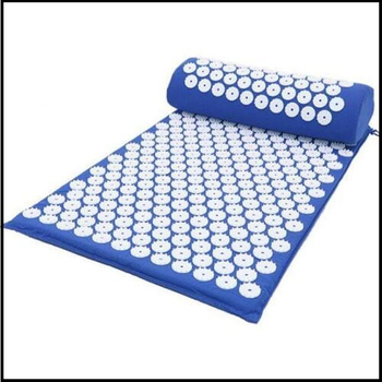 Ортопедичний килимок масажний Acupressure mat з подушкою, колір синій (HF-00008685)