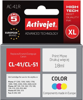 Tusz Activejet Premium do Canon CL-41 3-Color (AC-41R)