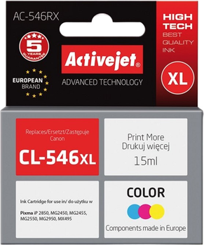 Tusz Activejet Premium do Canon CL-546XL 3-Color (AC-546RX)