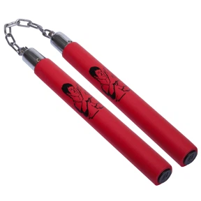 Нунчак HJ-G213 SP-Sport тренировочный с цепью красный