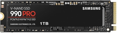 SSD диск Samsung 990 Pro 1TB M.2 PCIe 4.0 x4 NVMe 2.0 V-NAND 3bit MLC (MZ-V9P1T0BW)