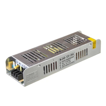 Блок живлення для LED стрічки 12V 240Вт (20А) негерметичний IP20 МТК electro, серія M