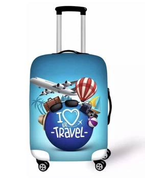 Чехол для чемодана Turister модель Pasportu размер M Разноцветный (Pst_214M)