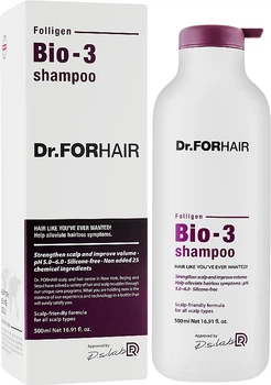 Восстанавливающий шампунь от выпадения со стволовыми клетками - Dr.FORHAIR Folligen Bio-3 Shampoo 500ml (994812-1288357-2)