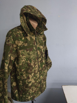 Куртка тактическая размер 52, летняя ветровка камуфляж хищник ткань рип-стоп, куртка военная армейская для ВСУ