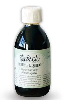 Битум жидкий Liquid Bitumen, темно-коричневый, 250 мл, Divolo