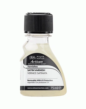 Лак сатиновий для водорозчинних масляних красокс UV-захистом Winsor & Newton Artisan Water Mixable Satin Varnish, 75 мл