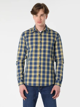 Сорочка бавовняна чоловіча Colin's CL1061650-INV L Indigo (8683197577900)