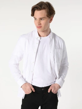 Сорочка бавовняна чоловіча Colin's CL1063192-WHT 2XL White (8683197580634)
