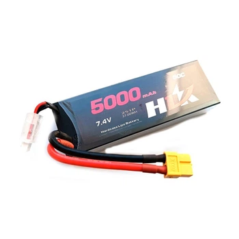Аккумулятор HLK 7.4v 5000 mAh Li-Po 2s 50C Hard Case коннектор XT60 для RC моделей