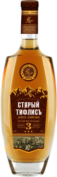 Грузинський бренди "Старый Тифлисъ" 3* 0.5 л 40% (4860119940019)