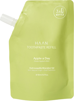 Зубная паста натуральная HAAN Apple a Day Отбеливающая Запасной блок 150 мл (5060917120098)