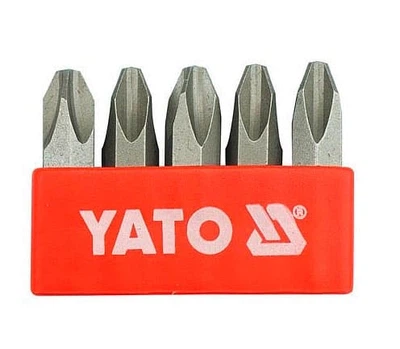 Вставки отверточные к ударным отверткам YATO PH3x36мм, HEX d5/16" 5шт. (YT-2811)
