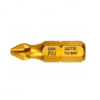 Бита USH PHILIPS PH2x25мм титановое покрытие (UUST0022342/1)