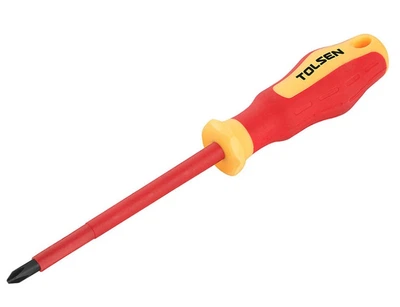 Отвертка диэлектрическая Tolsen 1x80мм (38006)