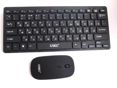 Клавиатура с мышкой UKC WI 1214 Wireless черный