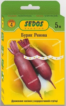 Семена Яскрава Свекла Ренова на ленте 5 м (32033)