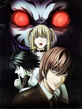 Алмазная Мозаика SHLab Аниме Death Note Ягами Эл Миса Вышивка SH-32713 30x40 см (Полная Выкладка) (32713)
