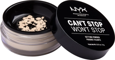 NYX Professional Makeup Can`t Stop Won`t Stop puder utrwalający 01 Light 6 g (800897183691)