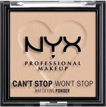 Матувальна пудра для обличчя NYX Professional Makeup Can`t Stop Won`t Stop 3 Light Medium 6 г (800897004224)
