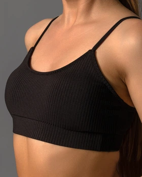 Купальник жіночий топ рубчик Чорний Maybel 2XL LJ279 (2249_5)