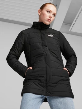 Куртка демисезонная удлиненная женская Puma ESS+ Padded 67536401 XS Черная (4099683524459)