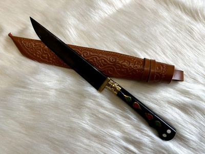 Оригінальний ніж-пчак узбецький авторська робота 27 см Гранд Презент 011Інкрустація