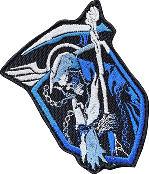 Військовий шеврон Shevron.patch 9 x 7 см Чорно-синій (27-568-9900)