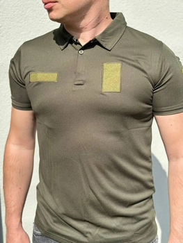 Військова футболка-поло Coolmax Туреччина М олива CNG-03