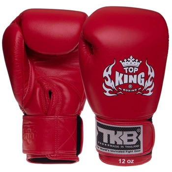 Перчатки боксерские кожаные TOP KING Ultimate TKBGUV 18 унции Цвет: Красный