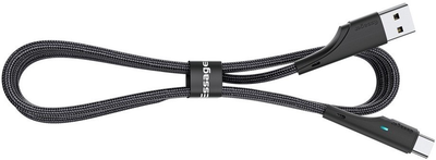 Кабель Essager Rousseau USB to Type C 3A Fast Charging Cable 0.25 м Black (EXCT-LSB01)