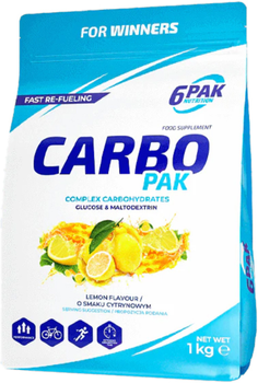 Suplement diety w proszku 6Pak carbo Pak 1000g lemon (5902811812696)