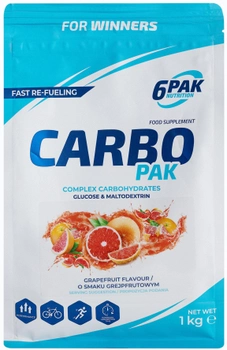 Харчова добавка 6Pak carbo Pak 1000 г Грейпфрут (5902811812689)