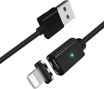 Кабель Essager Magic Power Magnetic USB Cable Lightning 1 м Black (EXCCXL-ML01)