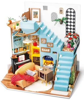 3D Інтер'єрний конструктор DIY House Румбокс Joy's Peninsula Living Room Robotime DG141
