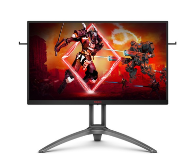Монітор TFT 27" AOC AGON AG273QXP, QHD, Nano IPS, sRGB 133%, DisplayHDR 400, 165Гц, 1 мс, 2х HDMI, DP, USB-hub, HAS, Pivot, колонки, чорний з червоним