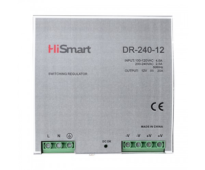 Блок живлення HiSmart 12V, 20A, 240W, DIN