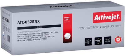 Toner Activejet Supreme do Canon 052BK XL Black (ATC-052BNX)