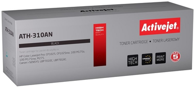 Картридж Activejet Premium для Canon, HP 126A CRG-729B, CE310A Black (ATH-310AN)