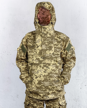 Куртка парка анорак военная форма хлопок 100% камуфляж пиксель ВСУ МM14 56-58, зріст 3/4