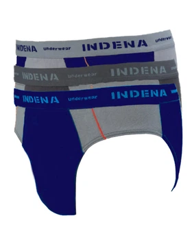 Набор мужских трусов слипов из 3 ед. Indena 20309-6 2XL