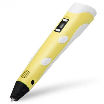3D ручка c LCD дисплеем пластиком для рисования 110 V — 220 V Pen 2 Желтый (SN9QI1087)