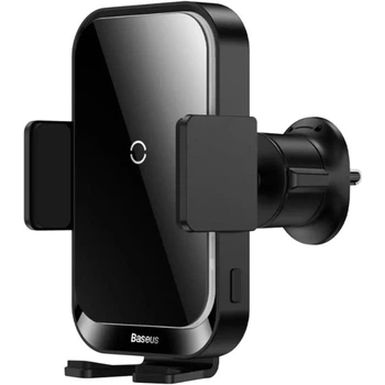 Автодержатель с безпроводной зарядкой Baseus Wireless Charger Halo 15W (SUDD000001) Black