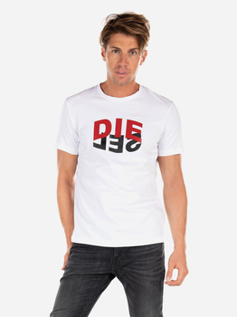 T-shirt męski Diesel T-DIEGOS-N22 A008280HAYU100 M (4US) Biały (8059010150467)